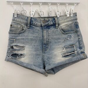 Distressed Denim Women Shorts